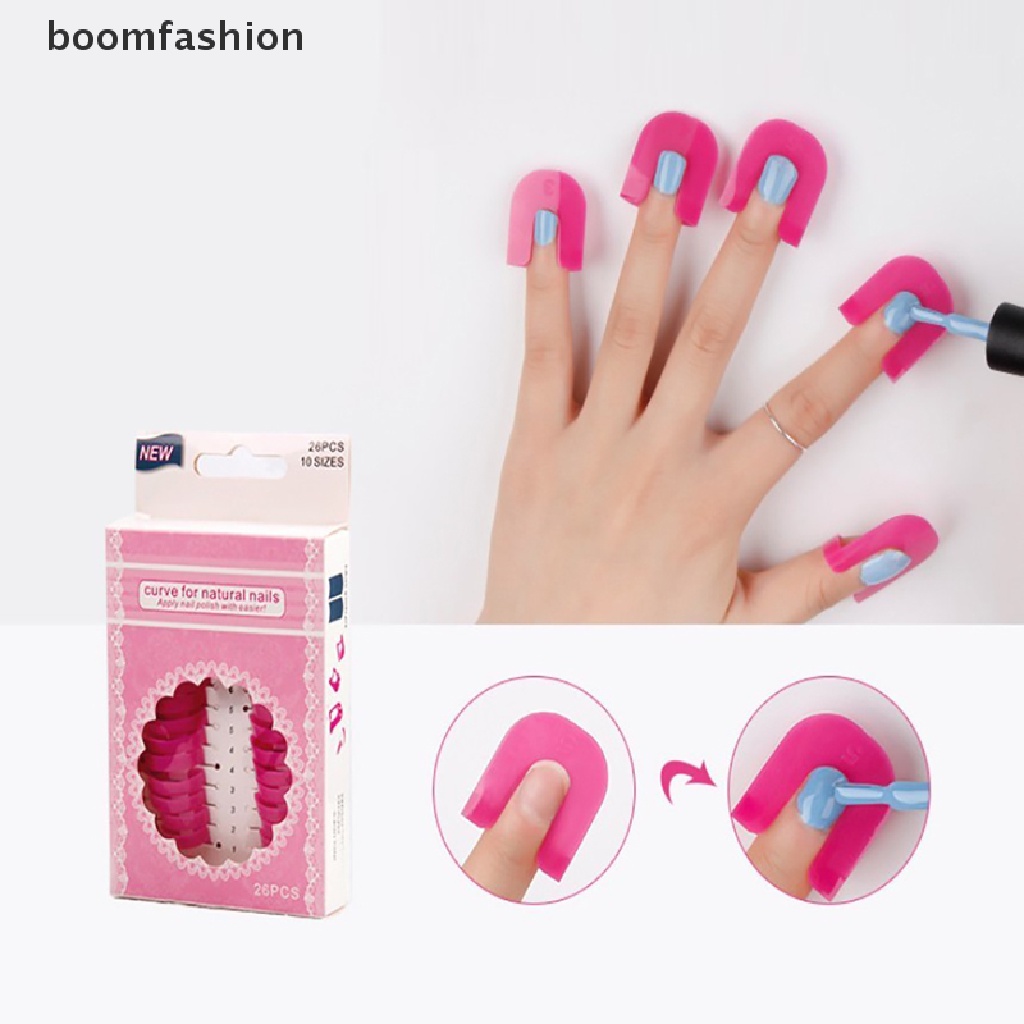 [boomfashion] Curve Shape Nail Protector Varnish Shield Finger Cover Spill-Proof Nail Art Tool [new]