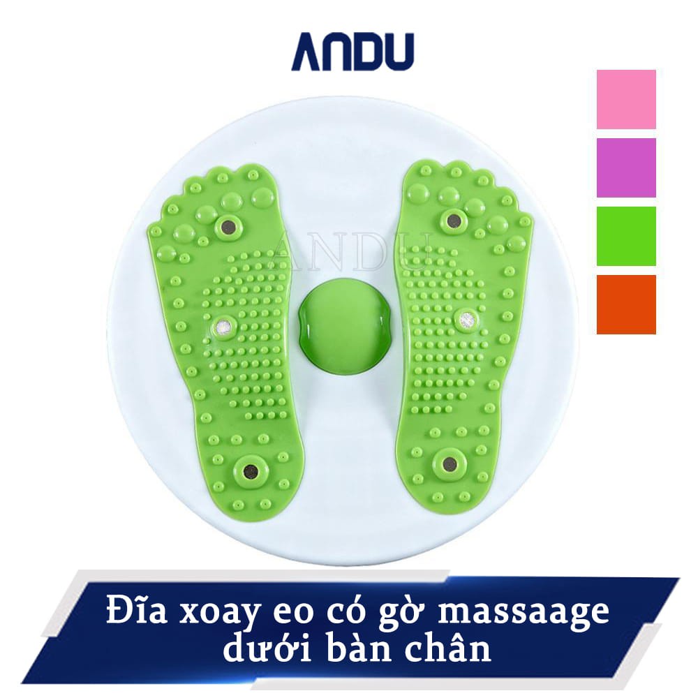 Đĩa Xoay Eo Massage Có Chân Loại 1 Nhựa PP, Bàn Xoay Eo Giữ Dáng Giảm Mỡ Bụng