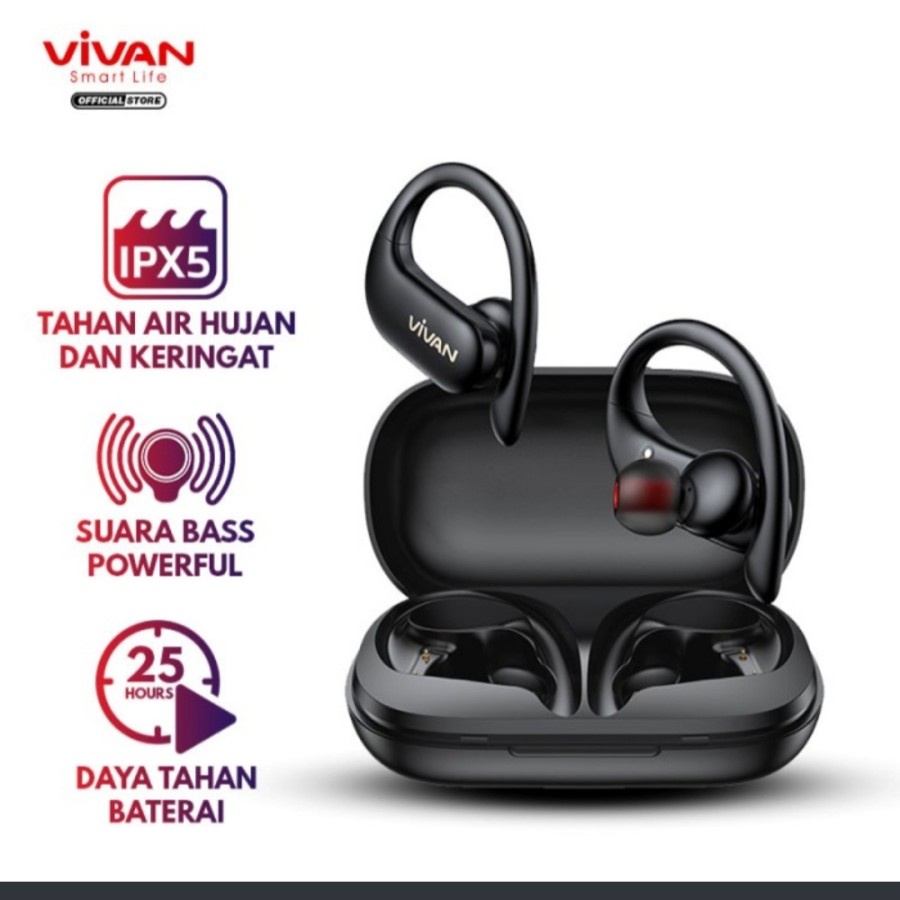 Tai Nghe Bluetooth 5.0 Không Thấm Nước IPX5 Thể Thao Vivan