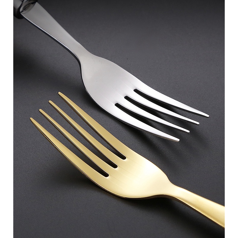 Bộ Muỗng Nĩa Bằng Thép Không Gỉ 304 Phong Cách Retro Nhật Bản