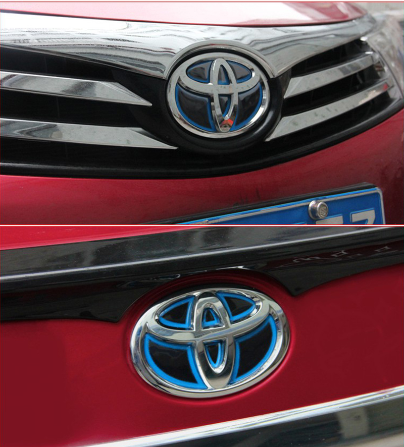 Miếng Dán Logo Trang Trí Vô Lăng Xe Hơi Toyota Highlander Camry Corolla RAV4 Prado Reiz Vios