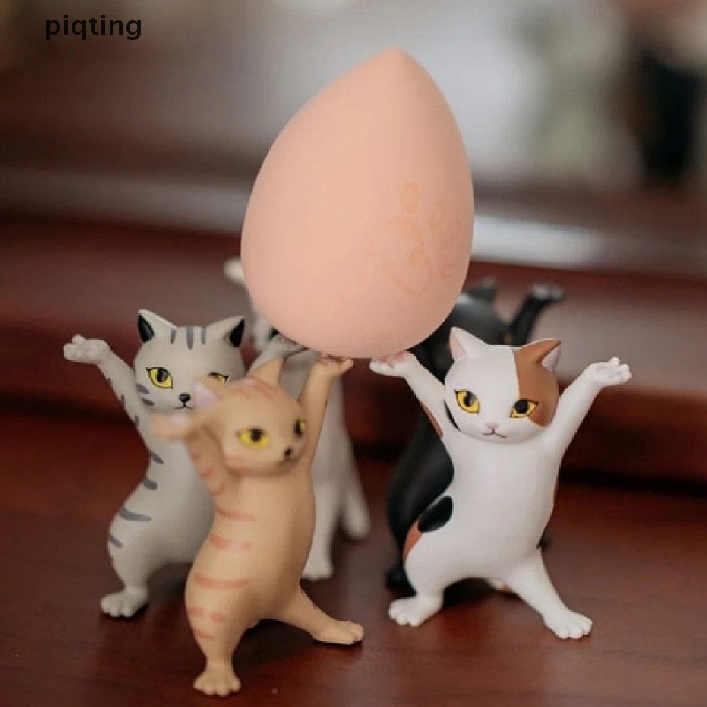 Giá Đỡ Bút Để Bàn Bằng Nhựa PPI Hình Mèo Dễ Thương