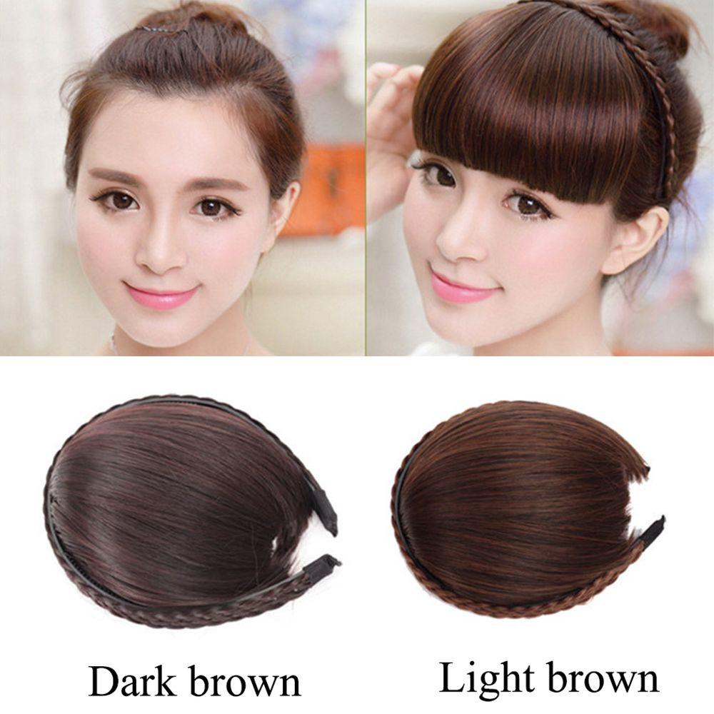 ANEMONE Tóc Giả Nữ Mái Ngang Bằng Sợi Tổng Hợp Chịu Nhiệt