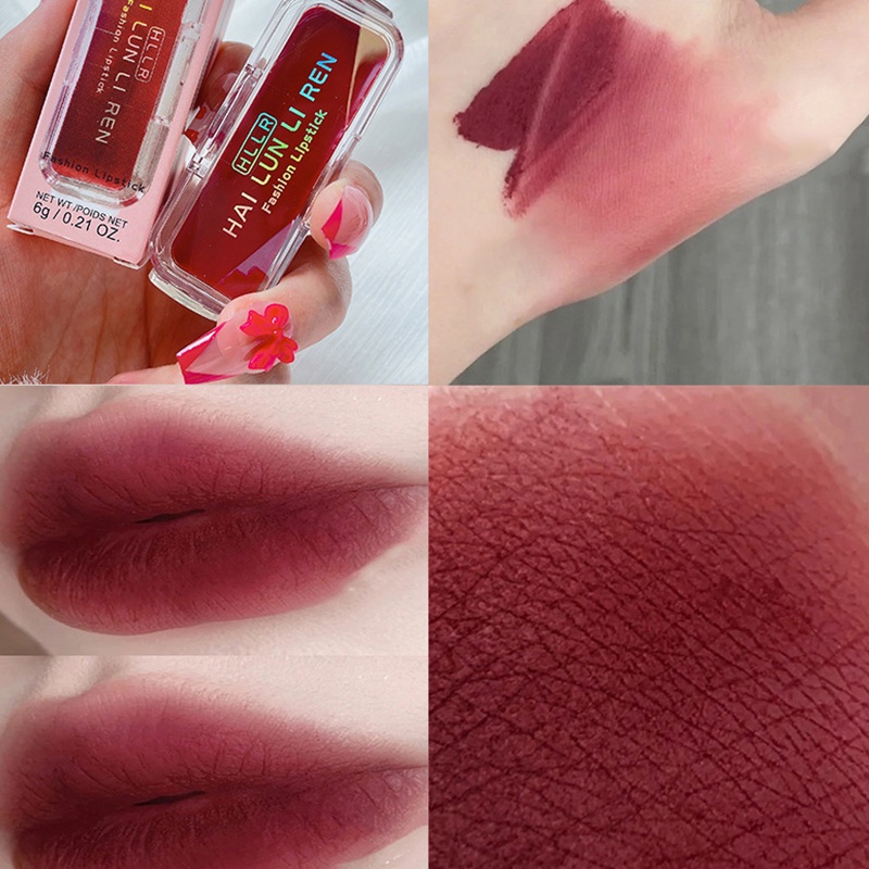 Son Môi 4 Màu Tùy Chọn Chống Nước Lâu Trôi Suốt 24H