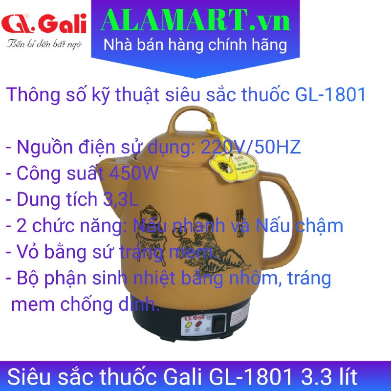 Siêu sắc thuốc Gali GL-1801