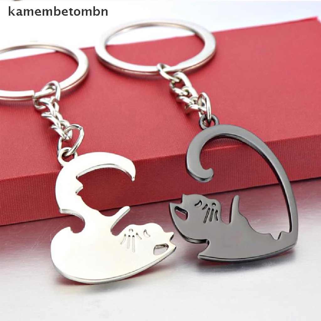 Set 2 Móc Khóa Hình Mèo Đáng Yêu Cho Cặp Đôi