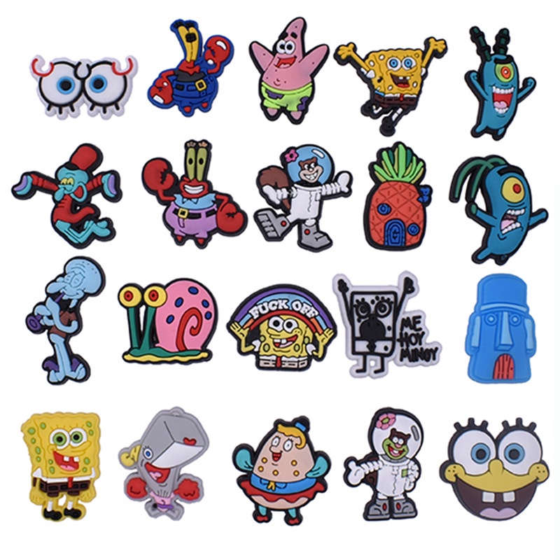STICKER GẮN DÉP, JIBITZ, NÚT GẮN DÉP SỤC HÌNH NGỘ NGHĨNH