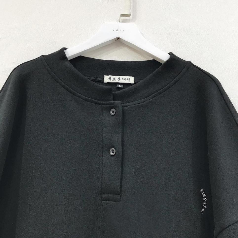 Áo Sweater Nữ Tay Dài Dáng Rộng Áo Thu Đông Chất Vải Da Cá In Chữ Phong Cách Ulzzang Hàn Quốc NEXT 1739