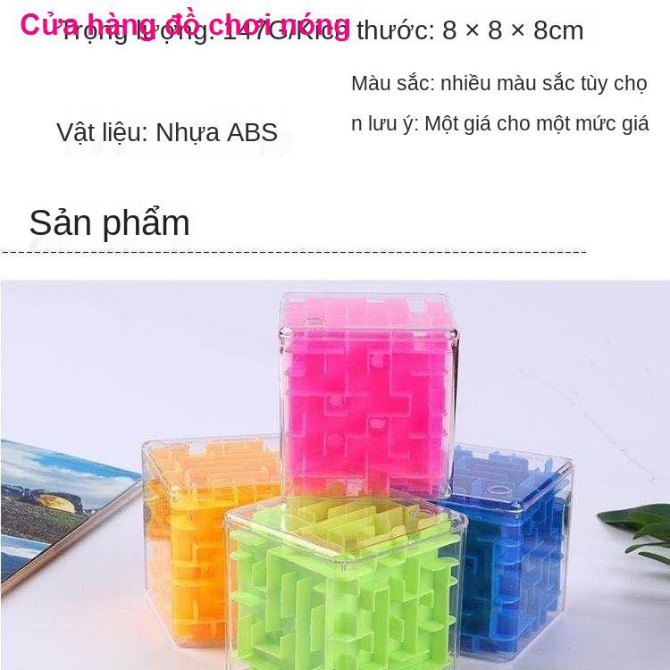 Đốt não mê cung ma thuật ba chiều 3D Quả bóng lăn khối Rubik trò chơi xếp hình đồ phát triển trí thông minh c