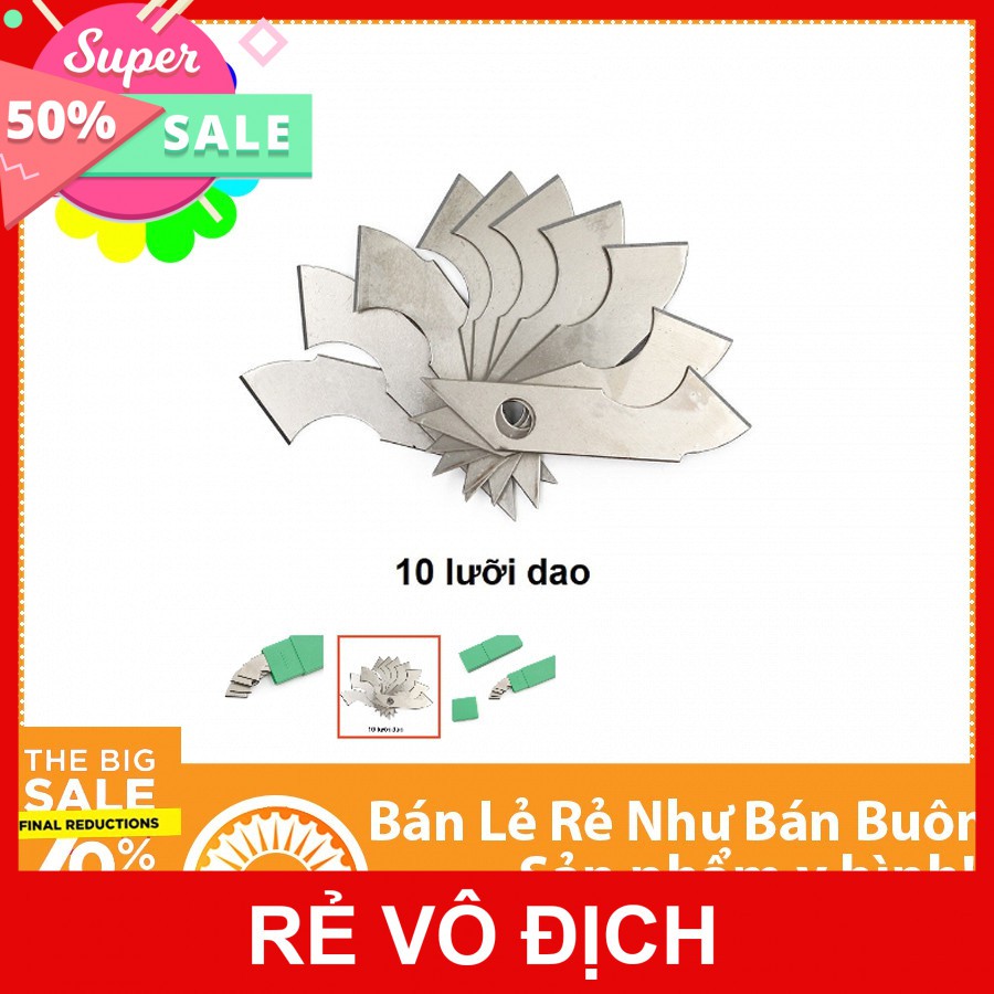 Hộp lưỡi dao cắt mica 10 lưỡi