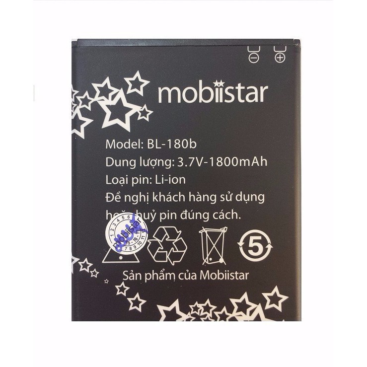 Pin Mobiistar Touch Bean 452C BL-180B