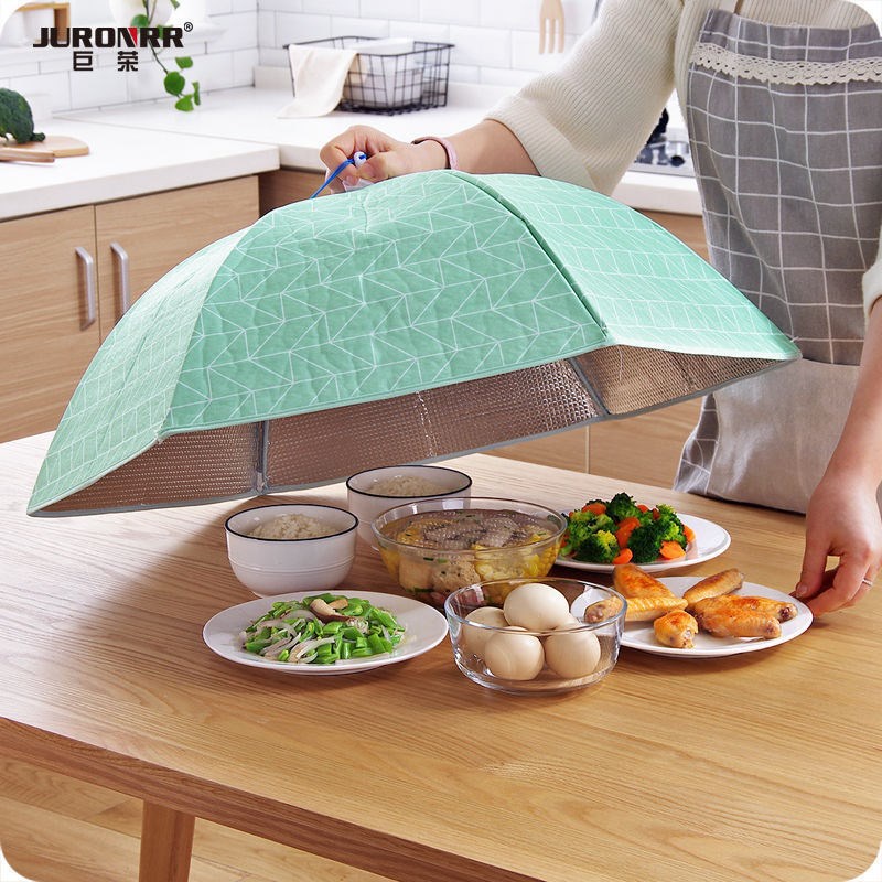 Lồng bàn giữ nhiệt thức ăn gấp gọn 6 cạnh tiện lợi (71 x 23 cm) - Nhiều mẫu