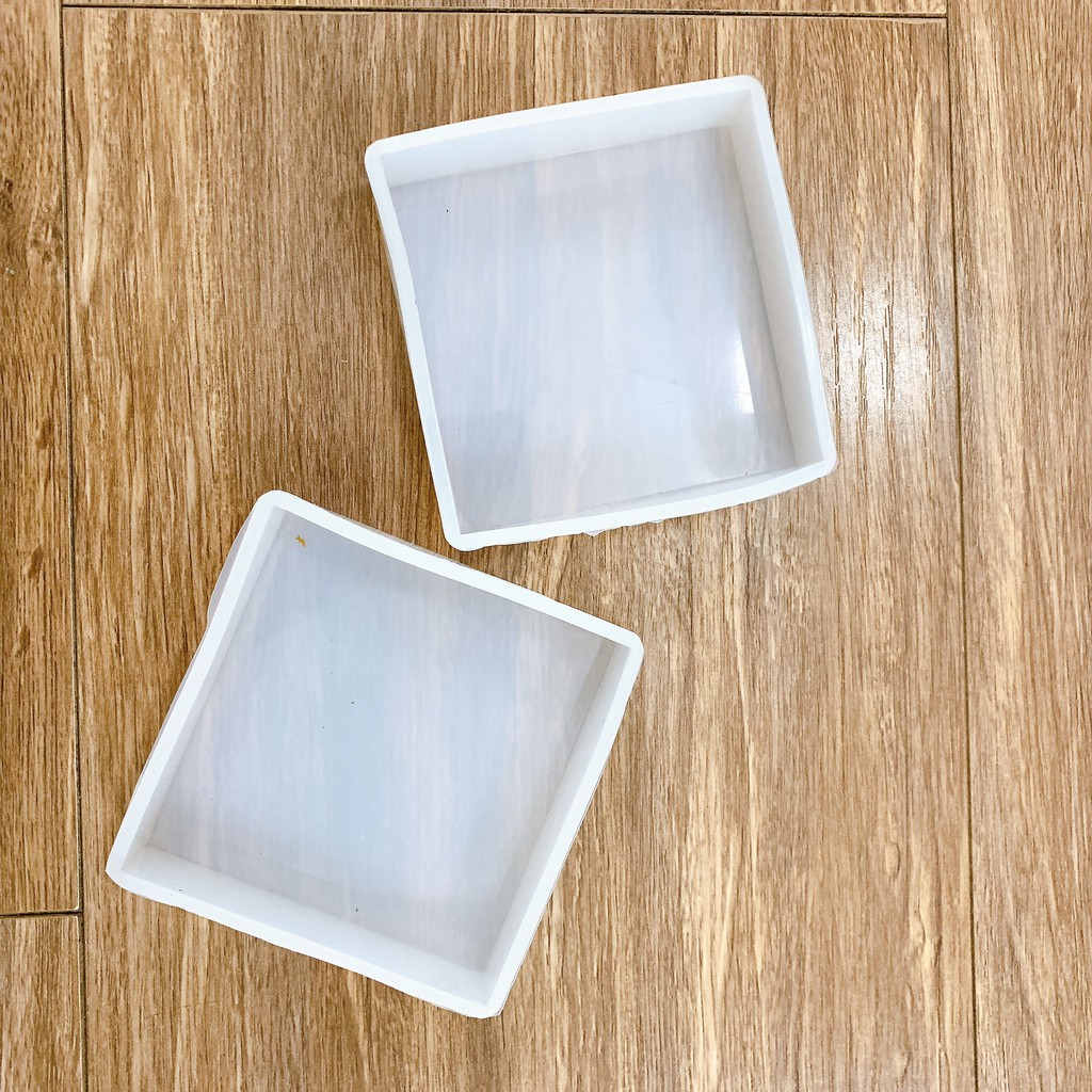 Khuôn Silicon Trong Suốt Hình Chữ Nhật Dùng Làm Nhựa Resin, làm xà phòng