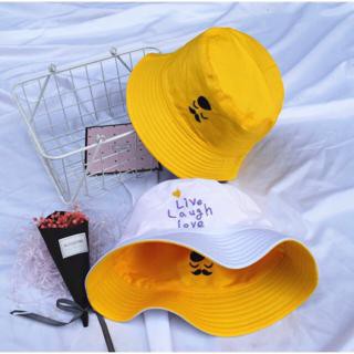 Mũ bucket 2 mặt thêu hình - Hàng Hiệu