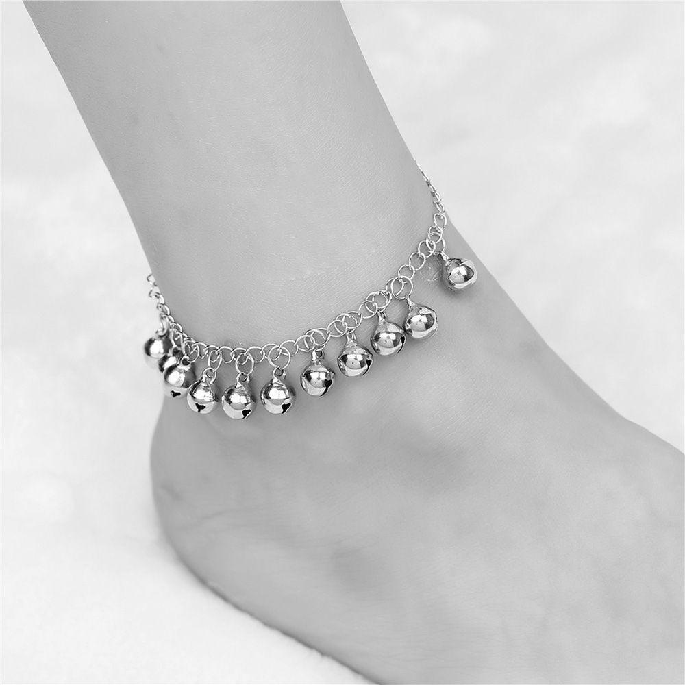 QQMALL Lắc Chân Đính Chuông Đơn Giản