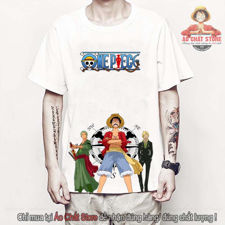 NEW -  Áo thun One Piece Luffy Zoro Sanji đẹp - Áo Luffy Zoro Sanji Đảo Hải Tặc mẫu mới OP174  - Limited