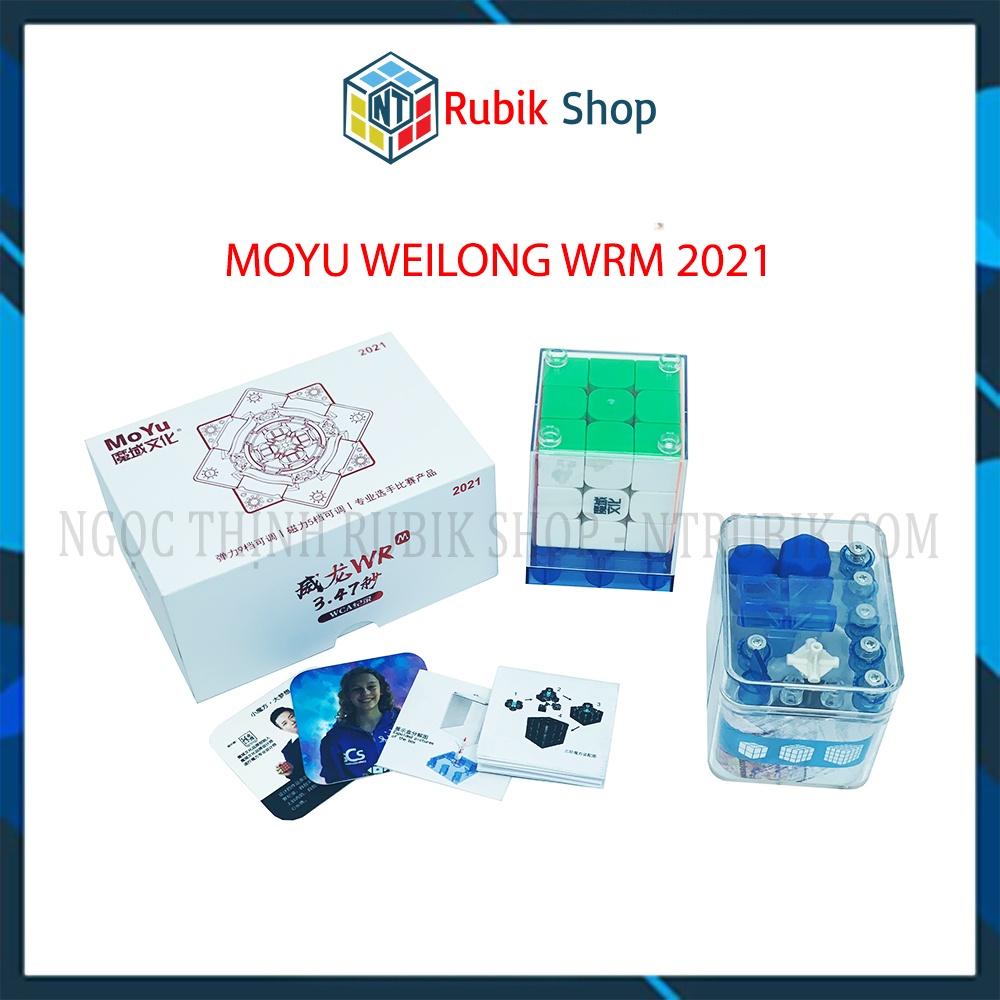 [Siêu Phẩm] Rubik 3x3 MoYu Weilong WRM 2021 Stickerless (Có nam châm) 3 phiên bản