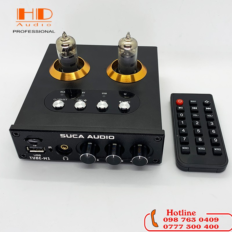 PRE ĐÈN SUCA-AUDIO TUBE M1 - Đọc USB/ Thẻ Nhớ/ Bluetooth 5.0/ Điều Khiển Từ Xa