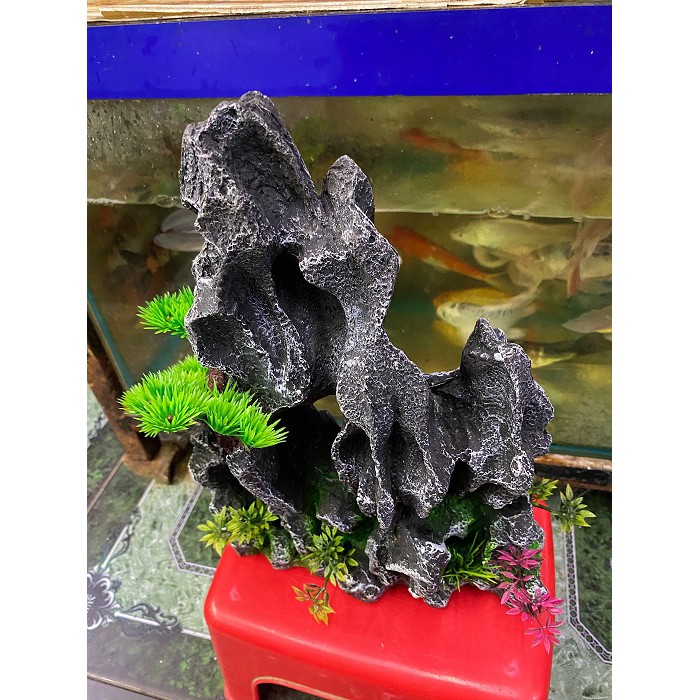 TIÊU CẢNH TRANG TRÍ HỒ CÁ NON BỘ 25X9X23CM