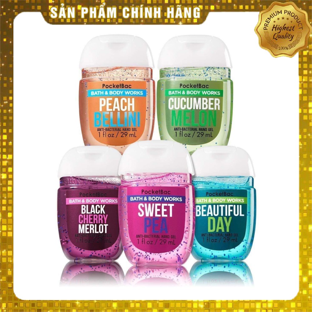 Gel rửa tay khô diệt khuẩn Bath & Body Works USA 29ml - Giao mùi ngẫu nhiên