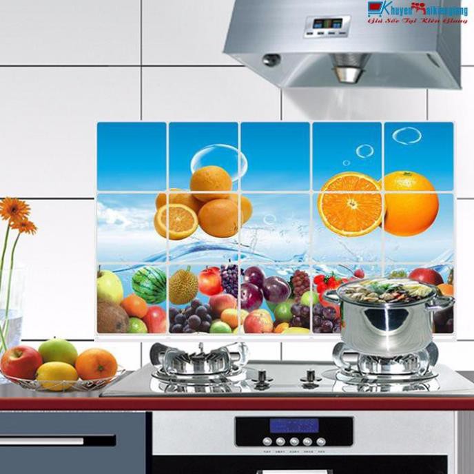 Decal Dán Nhà Bếp Cách Nhiệt Chống Nước, Chống Dầu Mỡ (Mẫu Ngẫu Nhiên) | BigBuy360 - bigbuy360.vn