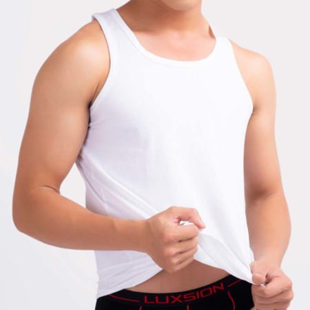 Áo Thun Ba Lỗ Đông Xuân Màu Trắng Thương Hiệu Anton Hàng Việt Nam Chất Liệu Cotton Thoáng Mát