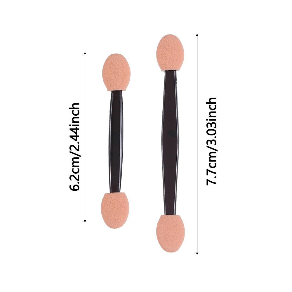 Set 50 Cọ Trang Điểm Mắt Hai Đầu Bằng Nylon An Toàn Cho Sức Khỏe