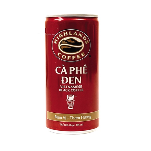 Cafe Đen Đóng Lon hiệu Highlands 185ml