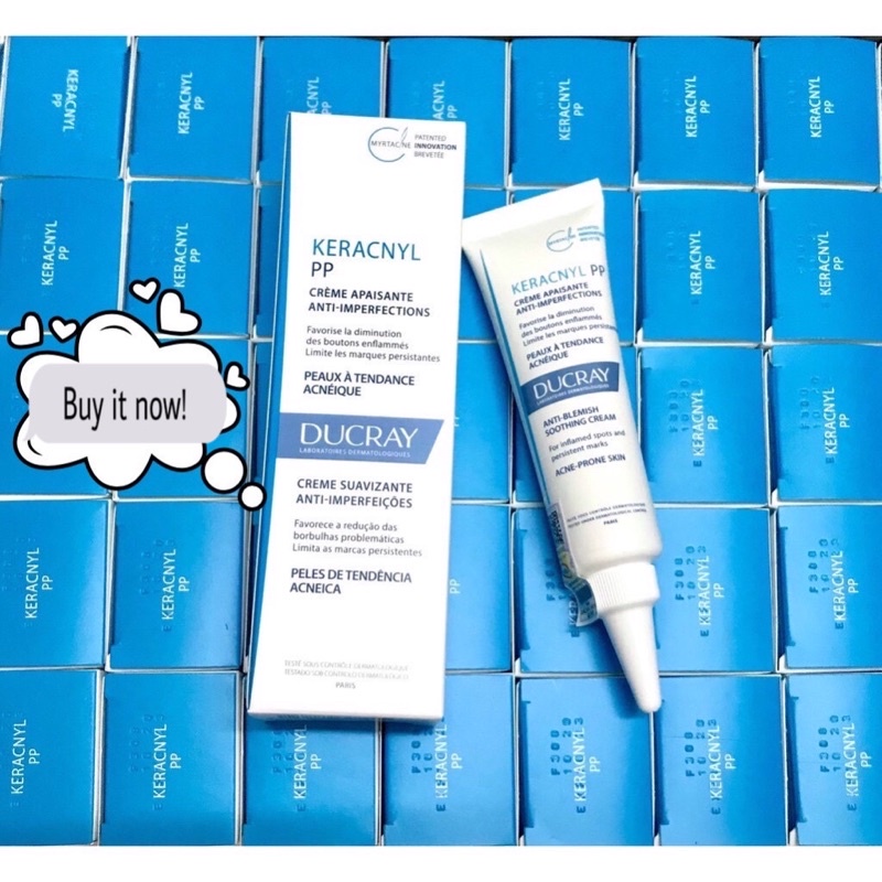 [TEM NHẬP KHẨU] Kem hỗ trợ giảm mụn trứng cá DUCRAY Keracnyl PP Anti-Blemish Soothing Cream Ducray 3