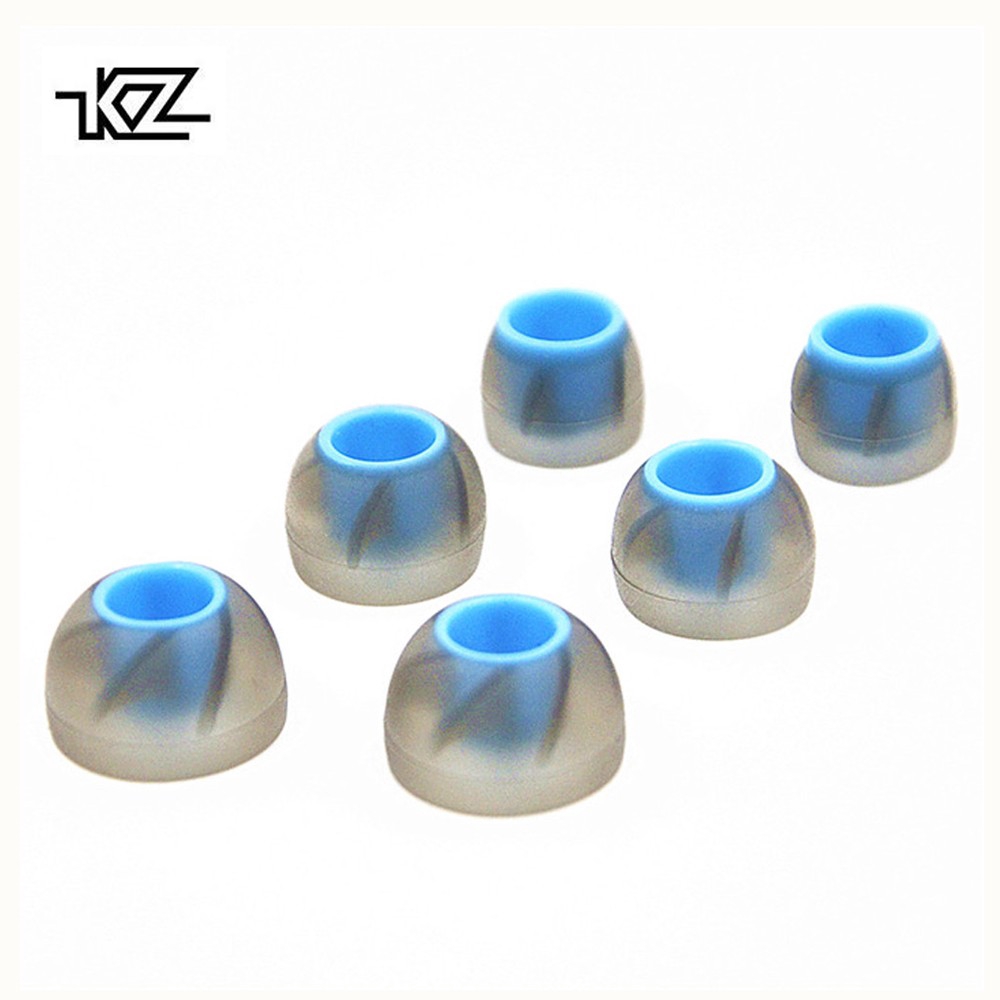 3 Pairs KZ in-ear Earphone Silicone Eartips for KZ TRN Earphone Earbuds jietu store