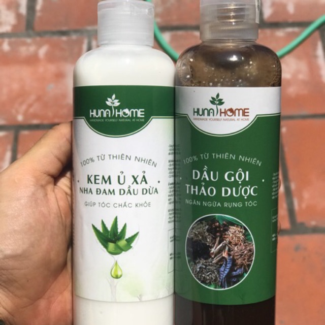 Kem ủ xả tóc nha đam dầu dừa Huna