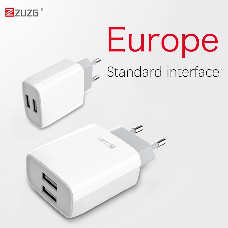 Củ sạc nhanh 2 cổng 13W cho iphone, ipad, máy Android U37S ZUZG