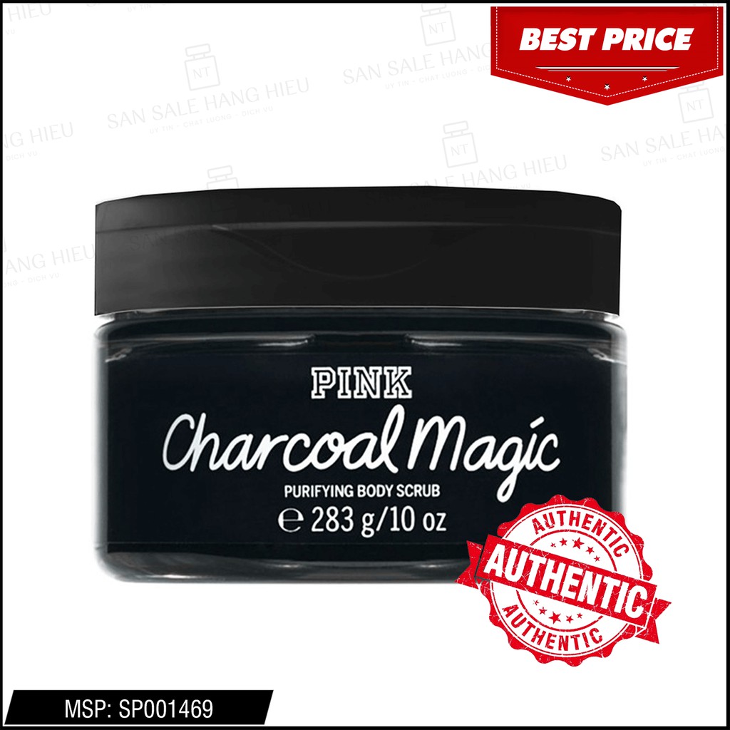 Tẩy tế bào chết body Pink Charcoal Magic 283g