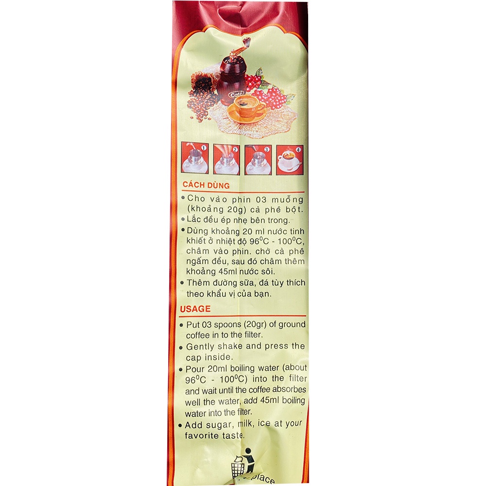 Combo 2 Bịch x 500r cà phê Moka đặc sản Buôn Mê Thuộc thượng hạng pha phin - Tây Nguyên Phát