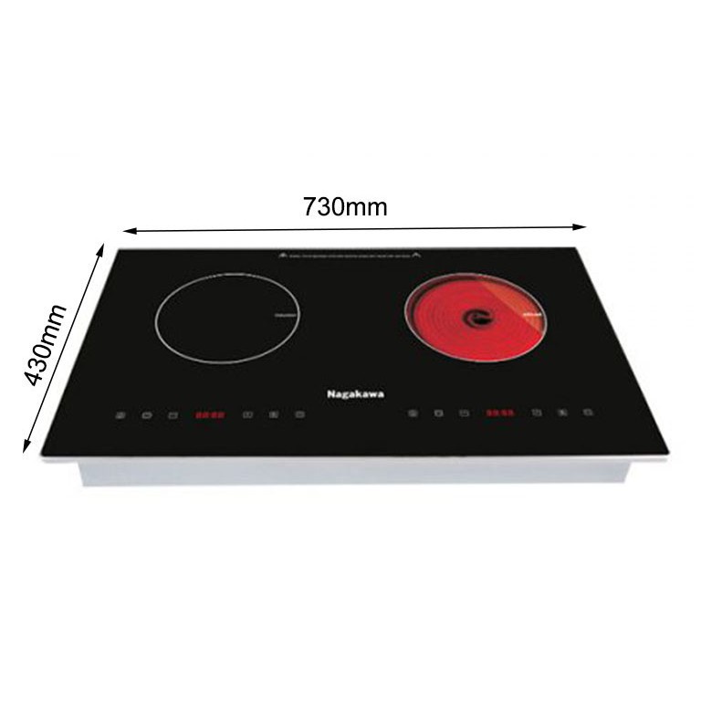 Bếp Từ ĐôI  Cam Kết Chính Hãng  Bếp Từ Gia Đình Nhập Khẩu,  Bếp Điện Từ Hồng Ngoại Nhập Khẩu NAGAKAWA NAG1251