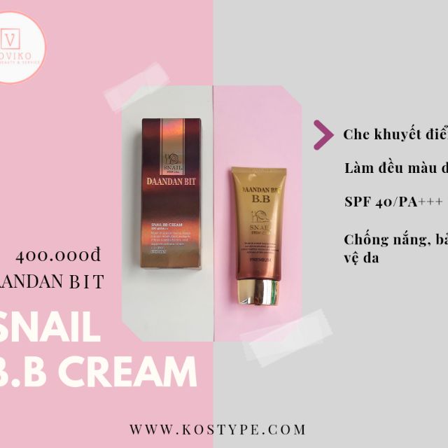 Kem nền BB ốc sên