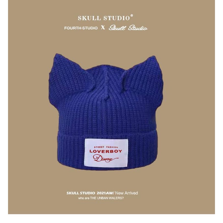 Mũ Len Tai Thỏ Dễ Thương Cho Nữ