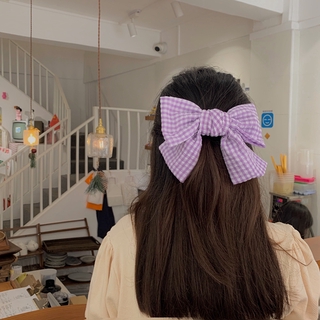 Kẹp Tóc Nữ Hình Nơ Màu Tím Thời Trang