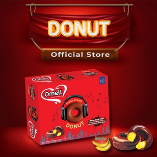 ⚡𝐅𝐑𝐄𝐄𝐒𝐇𝐈𝐏⚡ bánh donut kem tươi vị chuối ❤️ thương hiệu omeli 300g