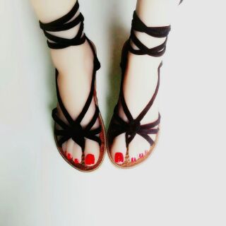 [SALE OFF ] Giày sandal nữ cột dây cá tính