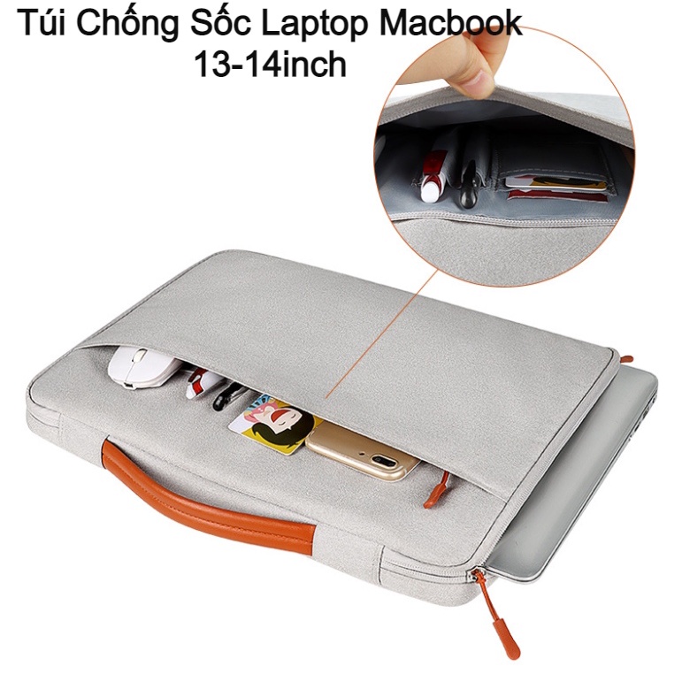 Túi Chống Sốc LapTop Macbook 13 - 15 inch ( 2 Ngăn ) Chống thấm nước