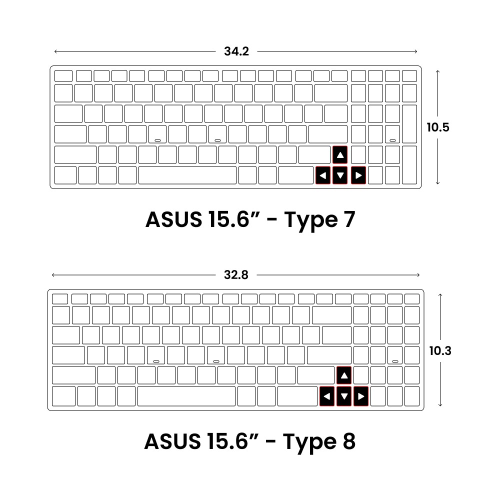 Tấm phủ bàn phím trong suốt tpu ASUS 15.6" ôm phím