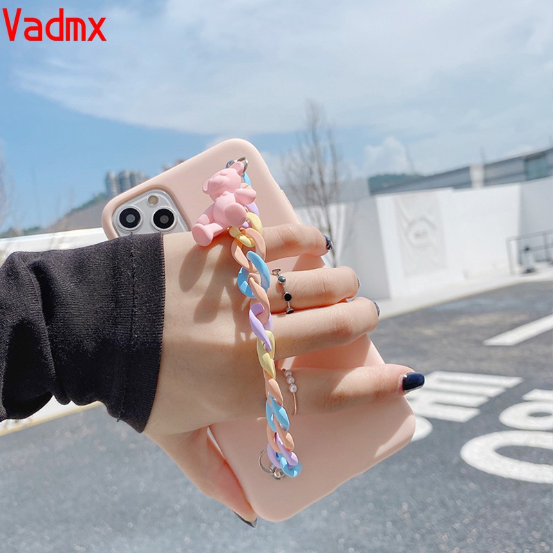 ốp lưng iphone gắn xích gấu cực xinh ốp iphone 6 7 8  plus x xr xsmax 11 11pro 11promax 12 12mini 12 promax-b228 | BigBuy360 - bigbuy360.vn