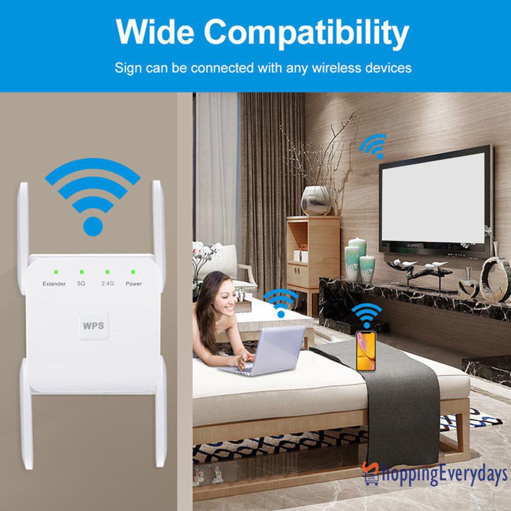 Thiết Bị Khuếch Đại Tín Hiệu Wifi 4 Nấc 2.4ghz 5.8ghz 1200mbps | BigBuy360 - bigbuy360.vn
