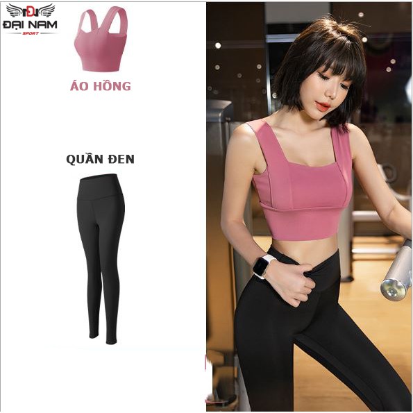 Bộ Đồ Tập Gym,Tập Yoga,Tập Thể Thao Cho Nữ 661 Chất Liệu Co Giãn,Thoáng Mát Cao Cấp