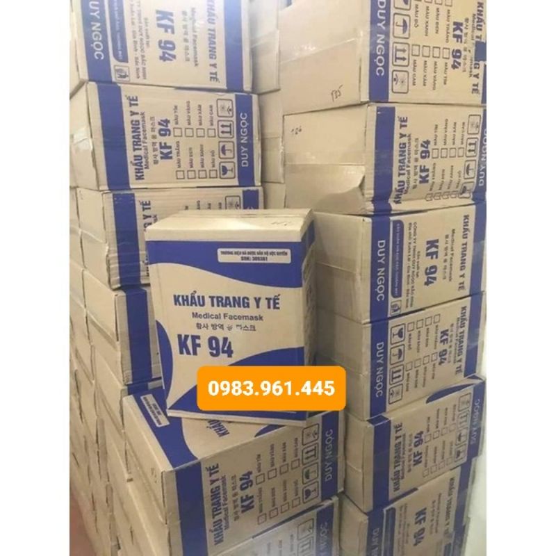 (Giá Sỉ) Thùng 300 chiếc Khẩu Trang Y Tế 4D KF94 công nghệ Hàn Quốc