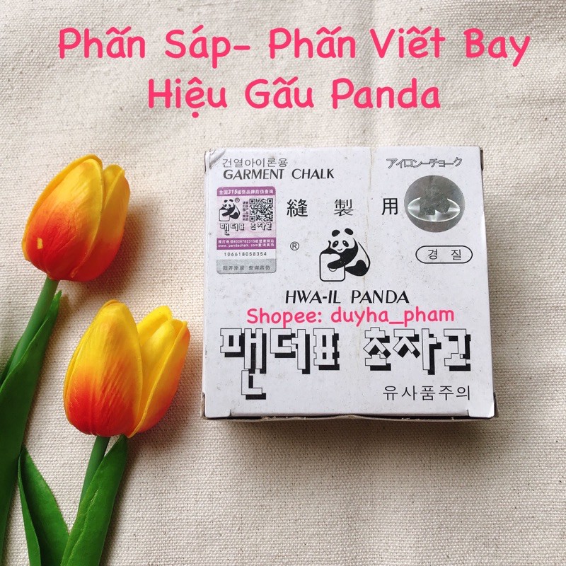 [LOẠI TỐT] 5 VIÊN PHẤN SÁP- PHẤN VIẾT BAY MÀU HIỆU GẤU PANDA