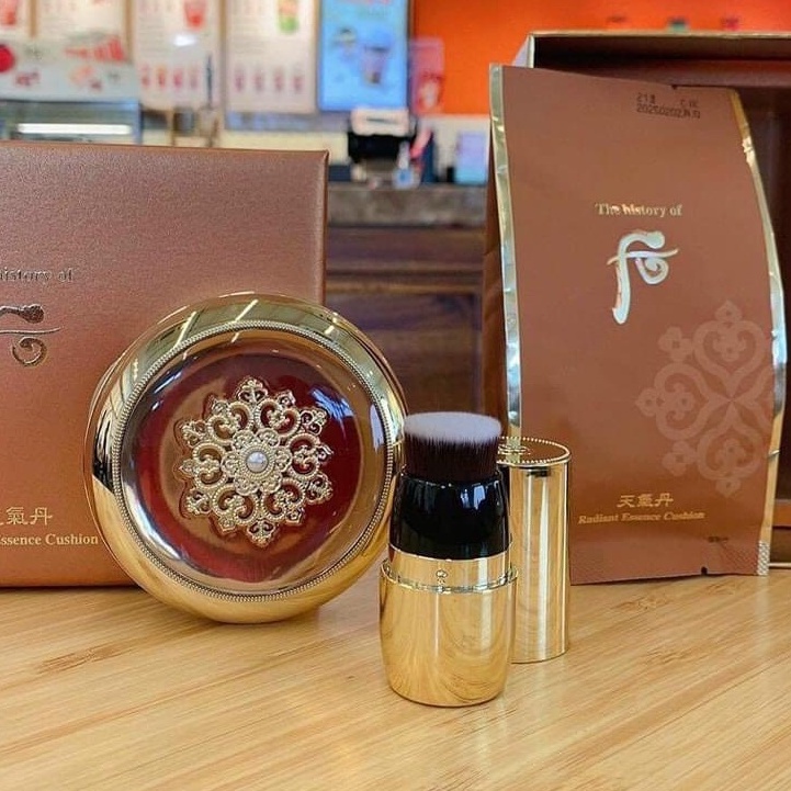 SÉT PHẤN NƯỚC WHOO TÁI SINH MẪU MỚI-Whoo Radiant Essence Cushion SPF50+/PA+++