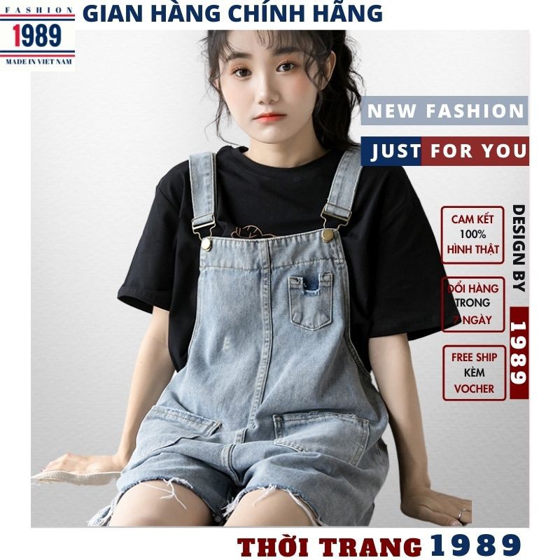 (KÈM QUÀ TẶNG +VIDEO) yếm bò nữ 🌺yếm quần katun hàn quốc dáng kute ulzzang đẹp trẻ chung năng động kute ,TIỆM 1989 | BigBuy360 - bigbuy360.vn