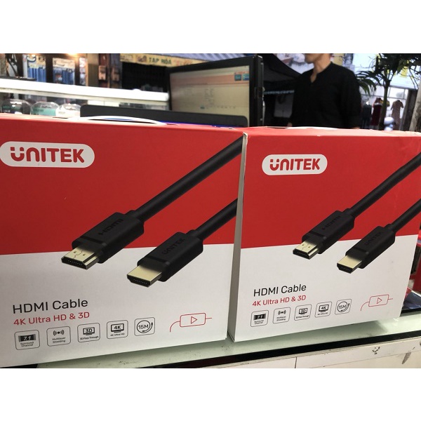 Cáp HDMI 1.4 dài 10M, 15M, 20m, 25M Unitek chính hãng 4K, 2K cao cấp
